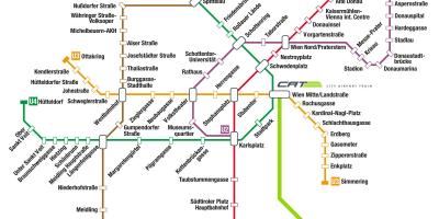 Wien trein kaart