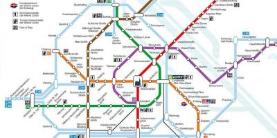 Wien metro kaart