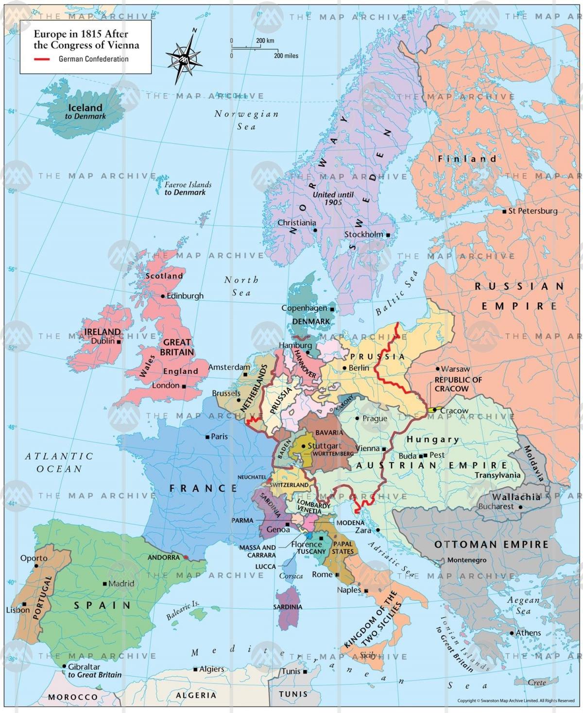 Wene Oostenryk kaart europa