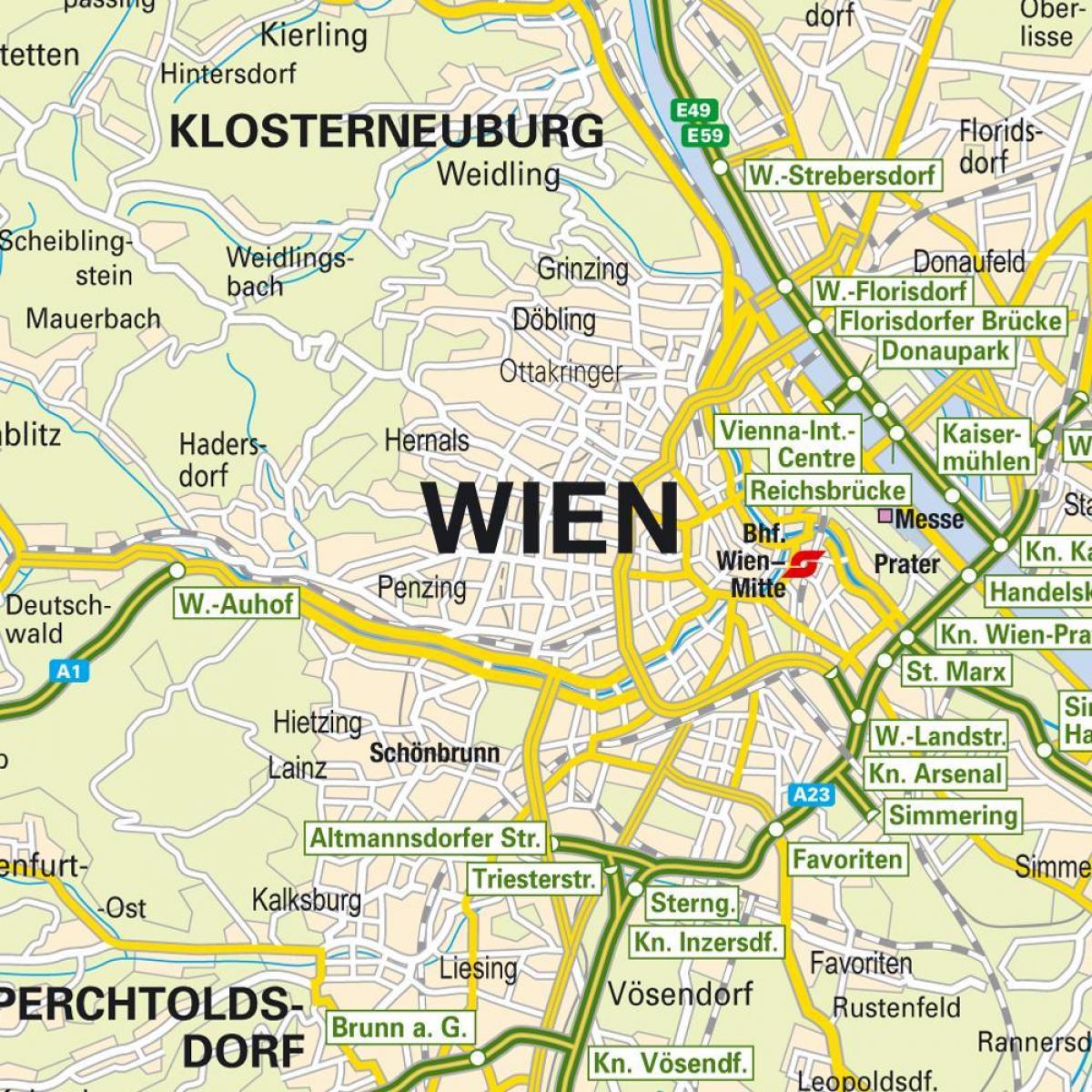 kaart wat Wene